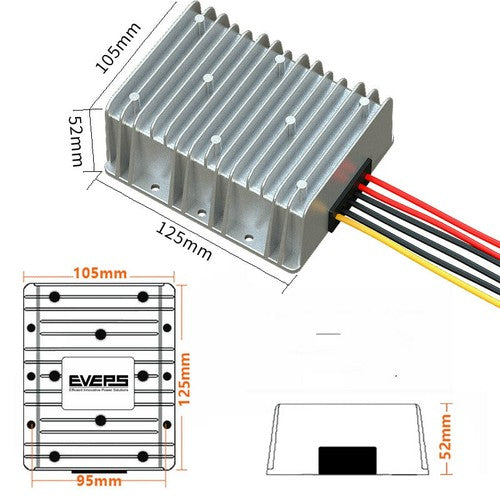 High Power 12V To 24V 500W 21A DC Power Step-Up Module 12V Up 24V Converter