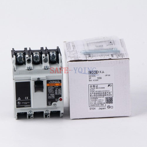 1PCS FUJI EA103C 3P 100A Molded Case Circuit Breakers