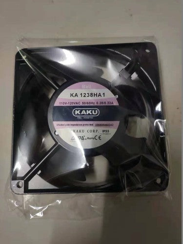 1 PCS KAKU Fan KA1238HA1 AC110-120V 0.28/0.22A 12038 12CM 2 wire Aluminum frame