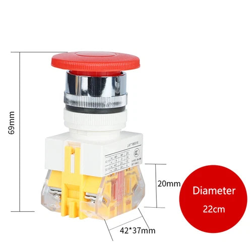 1X For  LAY7-11M Switch Button Power Self-resetting