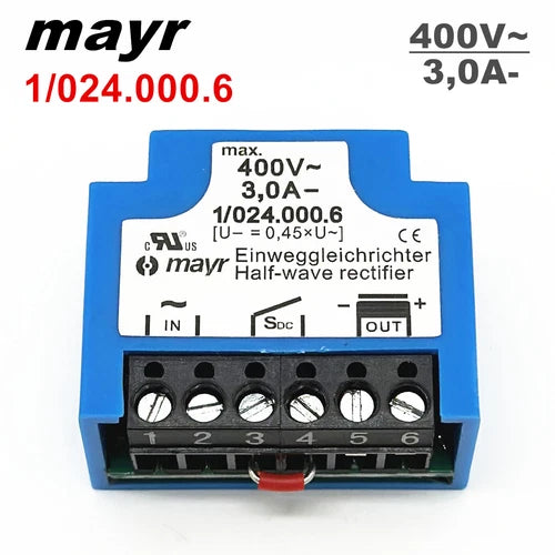 1PC  Half wave Rectifier Einweggleichrichter module  1/024.000.6 400V 3,0A
