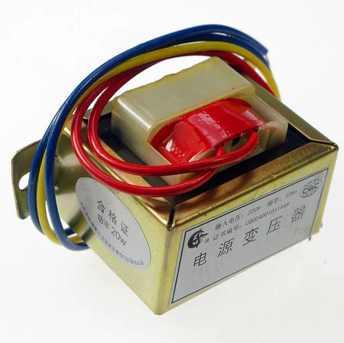 Vertical Mount Electric Power Transformer 6-24V 20W EI Ferrite Core In 220V 50Hz