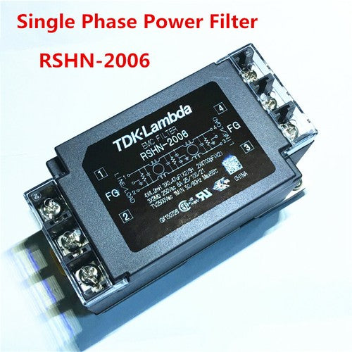 TDK Lambda RSHN-2006 High Attenuation 250VAC6A EMC Single Phase Power Filter