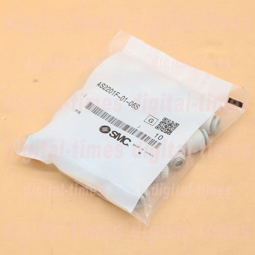 10PC  SMC Throttle Valve AS2201F-01-06S Quality assurance
