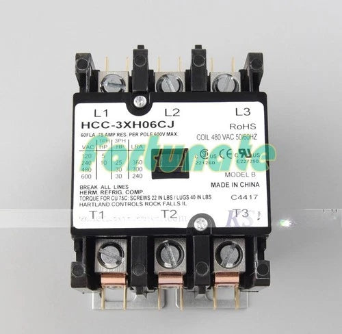 1PC ENW FOR Three phase AC contactor HCC-3XH06CJ 480V 60A