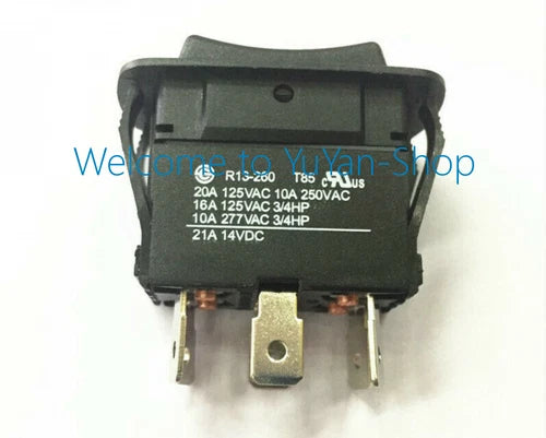 1pc  6 pins 3 positions Rocker Switch   R13-260 20A 125VAC