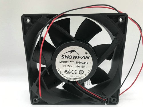 1 pcs SNOWFAN Fan YY12038L24B DC24V 1.6A 120*38MM inverter cooling fan 2 wire