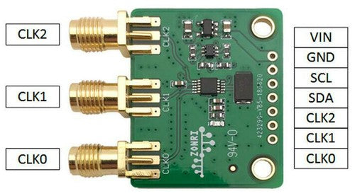 Si5351A Clock Breakout Module 3 Channel I2C Signal Generator 8KHz-160MHz /w Box