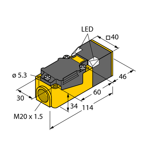 TURCK Ni35-CP40-FZ3X2 13403 Inductive sensor