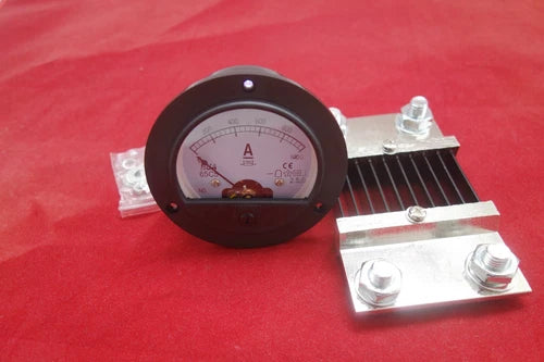 1X Current Meter Dia. 90mm with shunt DC 1000A Round Analog Ammeter Panel AMP