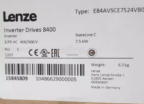 1 PC E84AVSCE7524VB0  LENZE E84AVSCE7524VB0 Inverter