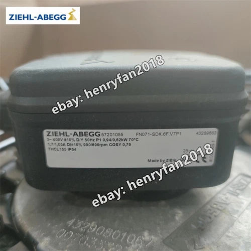 ZIEHL-ABEGG FN071-SDK.6F.V7P1 Axial Fan 400V 940/620W IP54 Air Conditioning Fan
