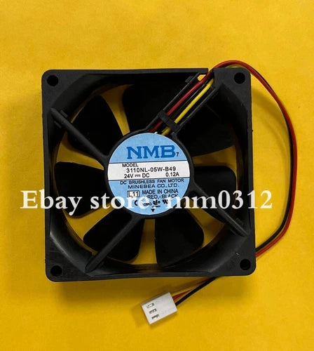 1X  3-Pin Silent Cooling Fan  3110NL-05W-B49 8025 DC24V 0.12A 80*80*25MM