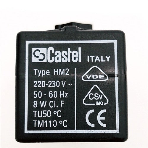 Castel Type HM2 Solenoid Valve Coil 220V 50-60HZ 8W KD
