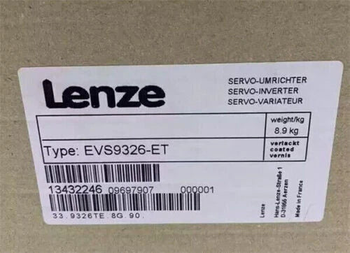 1 PC EVS9326ET  LENZE EVS9326-ET SERVO DRIVE INVERTER