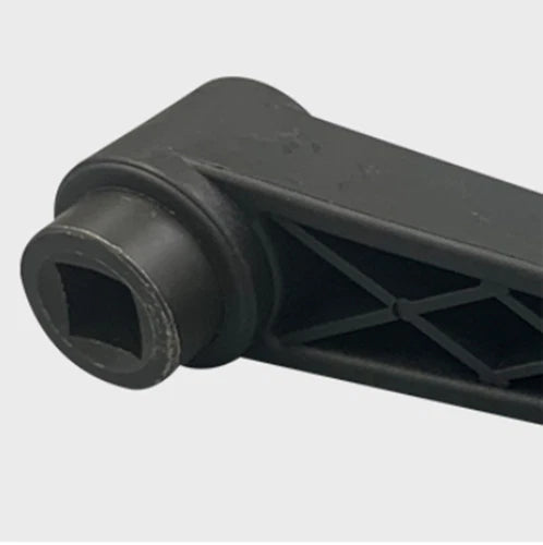 10X80mm Nylon Revolving Crank Handle with Round or Square Installation Hole