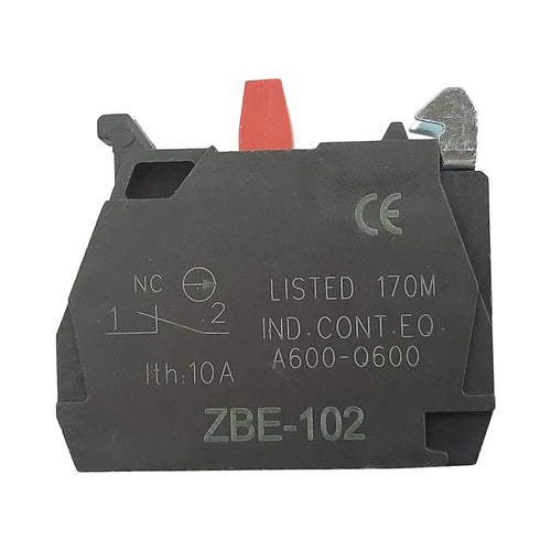 10PC Single contact block silver alloy screw clamp terminal 1NC ZBE102  ZBE-102