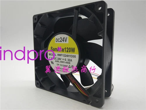 1PC for  Waterproof axial fan For   DC24V 120*120*38MM 3pin  9WF1224H1D05