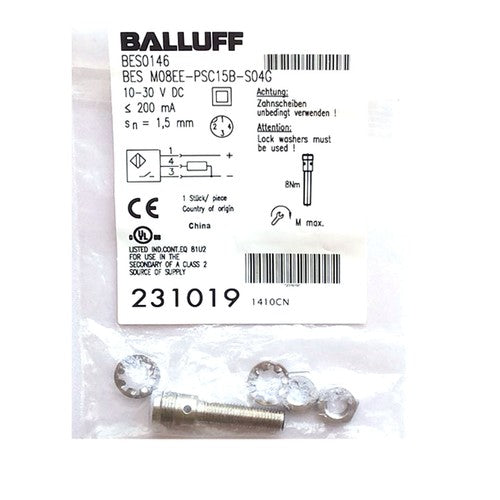 BALLUFF BES M08MH1-PSC15B-S04G BES0027 Inductive Standard Sensors PNP