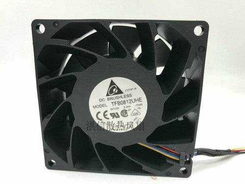 1 PCS DELTA Fan TFB0812UHE DC 12V 2.34A 8038 8CM PWM 4 Wire cooling fan