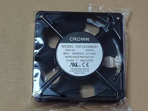 1 PCS   230V 21/19W 12038 12CM 2 wire cooling fan  Fan MODEL IGE12038B2H AC