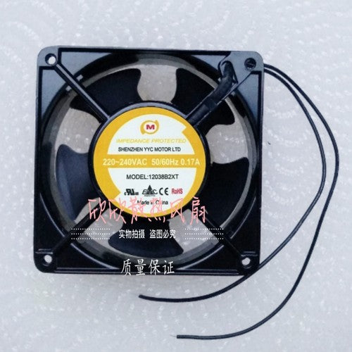 1 pcs YYC Fan 12038B2XT AC 220-240V 0.17A 12CM 12038 2 wire