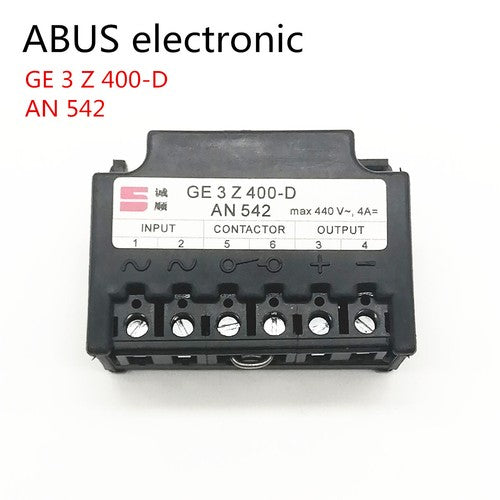 Replace ABUS electronic GE 3 Z 400-D AN 542 max 440 V~ 4A= Motor brake rectifier