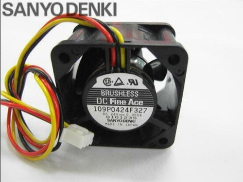 SANYO 109P0424F327 4028 24V 0.055A 3 wire server cooling fan