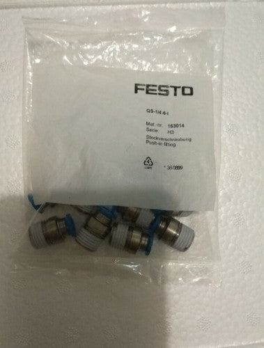 10 PCS/BAG FESTO Quick-swap connector 153014 QS-1/4-6-I