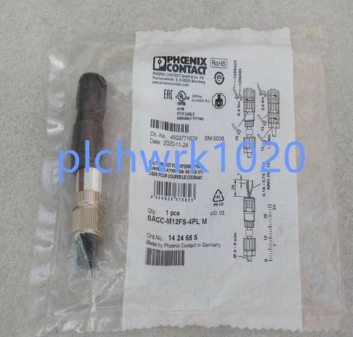1 PCS  SACC-M12FS-4PL M 1424655 Connector