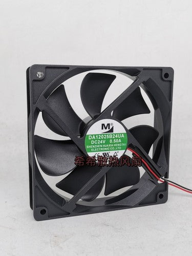 1 PCS YM M Fan DA12025B24UA DC24V 0.50A 12025 12CM 2 wire Cooling fan