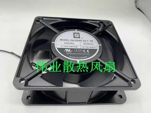 1PC  FANS 12cm Cooling Fan  OA109AP-22-1TB 230V 0.10/0.09A 17/15W 12038