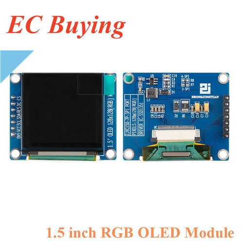 1.5 inch 128x128 OLED LCD Screen Display Module SPI interface SSD1351 Driver