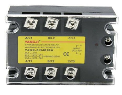 Three-phase DC control AC solid state relay series YJGX-3D4830A 480VAC 30A