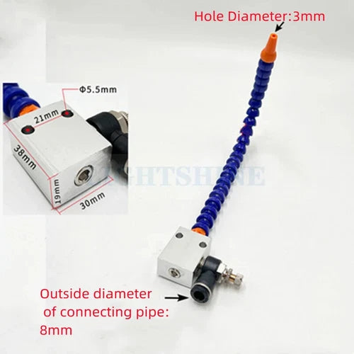 Magnetic Base SingleDouble Head Regulating Machine Cooling Blowpipe Nozzle 300mm