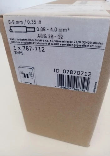 787-712  WAGO 787712 Switched Mode Power Supply