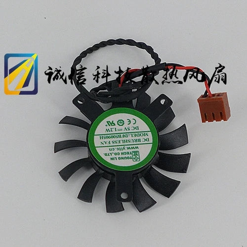 1PC  cooling fan Hole pitch 3.4-3.4-2.6 Diameter 4.4cm  DFB500905H 5V 1.2W