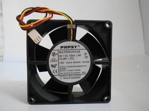 1PC MULTIFAN 3314GS PAPST Cooling Fan 24V 2.4W 100mA 92*92*32mm 3Pin  #P