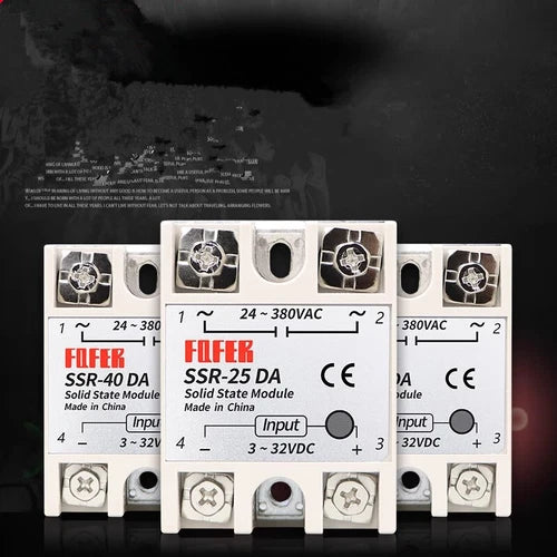 1pcs For  SSR-25DA 25A DC control AC solid state relay