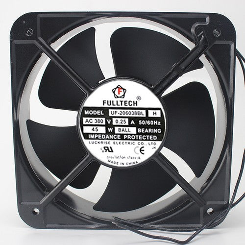 1 PCS FULLTECH Axial Fan UF-206038BL H AC 380V 0.25A 45W 20cm 20060 2 Wire
