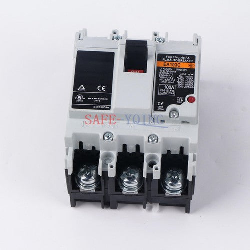 1PCS FUJI EA103C 3P 100A Molded Case Circuit Breakers