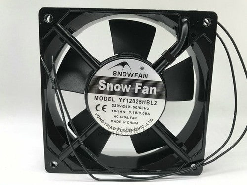 1 PCS SNOWFAN Fan YY12025HBL2 AC 20V/240V 0.10/0.09A 12cm 12025 2 Wire