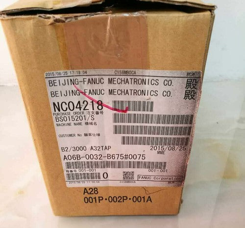 For FANUC A06B-0032-B675#0075  servo motor Free Shipping