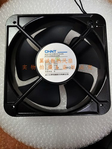 1 PCS CHNT Fan NTF2-20060/AC220B AC 220V cabinet cooling fan 20CM 20060 2 wire
