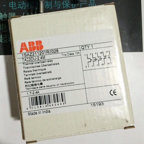 one  ABB TA25DU-2.4M Thermal overload relay Quality assurance