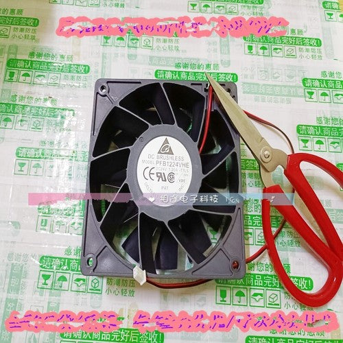 1 PCS DELTA Fan PFB1224VHE DC24V 1.20A 12038 12CM 2 WIRE cooling fan