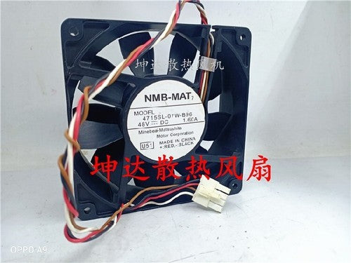 1 PCS NMB Fan 4715SL-07W-B96 DC48V 1.60A 12038 12cm 4-Pin Aluminum frame fan