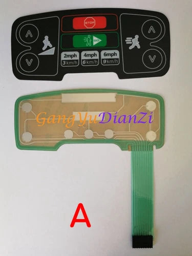 1pc  treadmill button panel Keypad membrane switch 95TE/A 95T ast S3