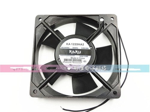 1 PCS KAKU Fan KA1225HA2 AC 220V 0.09A 12025 12cm 2 Wire Aluminum frame fan