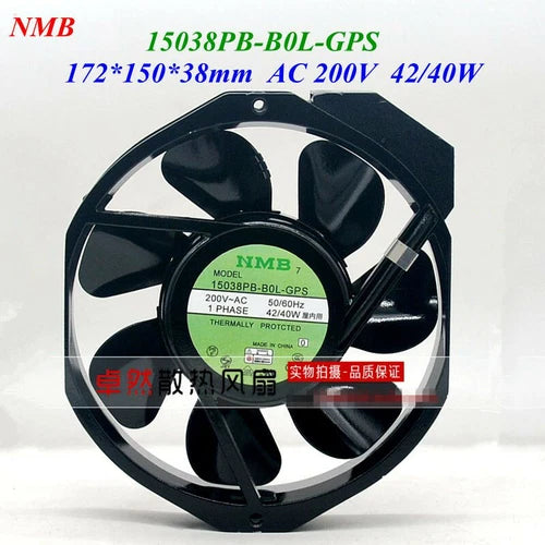 1PC   Full Metal High Temperature Equipment Fan  15038PB-B0L-GPS 200V 42/40W